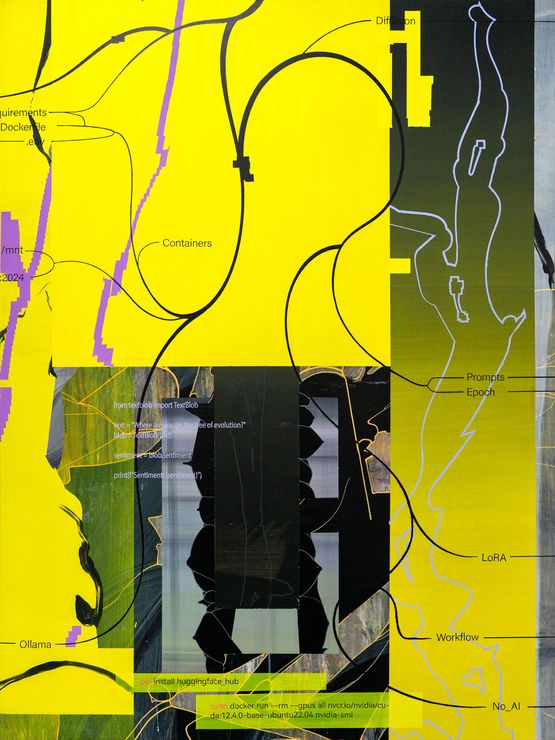 Hello world 20240909 by Zhong Wei contemporary artwork Painting