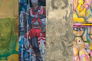 Contemporary art exhibition Group Exhibition GROUP SHOW 4 ARTISTS at KOSAKU KANECHIKA Tennoz Japan