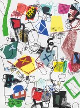 Passer a travers by Jan Voss contemporary artwork painting