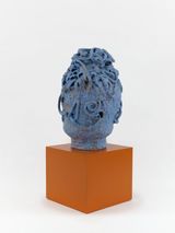 Blue there is a shell for you by Jeffrey Gibson contemporary artwork sculpture