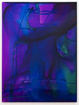 He could only sleep in stiff dirty soiled sodden bedsheets by Dale Frank contemporary artwork painting