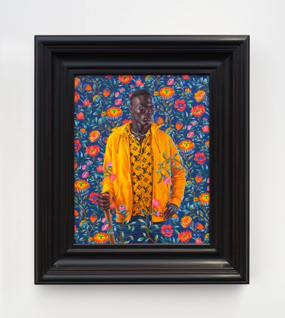 Portrait of Mamadou Gueye by Kehinde Wiley contemporary artwork Painting