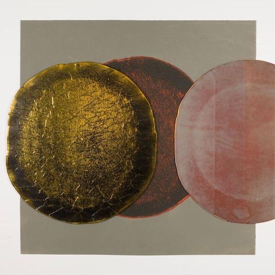 Gold Eclipse by El Anatsui contemporary artwork Print