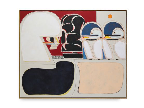 The Gentle Visitors by Susumu Kamijo contemporary artwork Painting