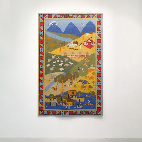 Where Lies My Carpet is Thy Home by Christopher Joshua Benton contemporary artwork Textile