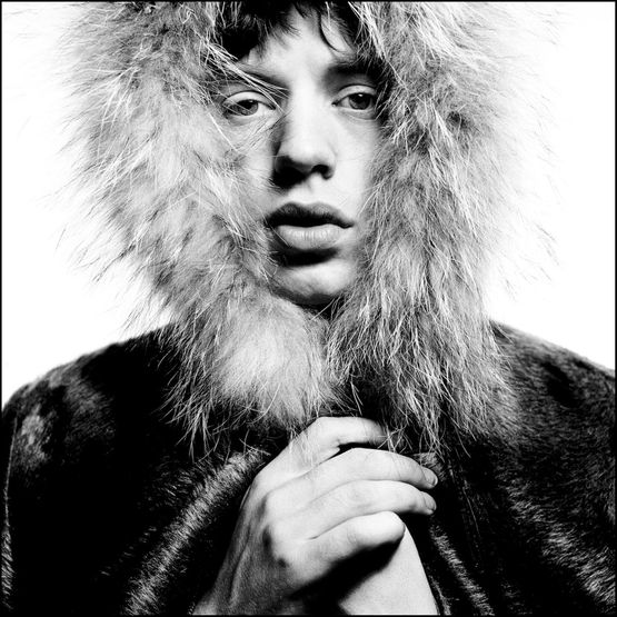 Mick in Fur Hood by David Bailey contemporary artwork Painting
