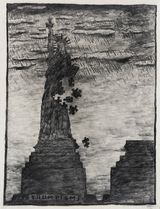 Trumpism by Derek Boshier contemporary artwork drawing works on paper