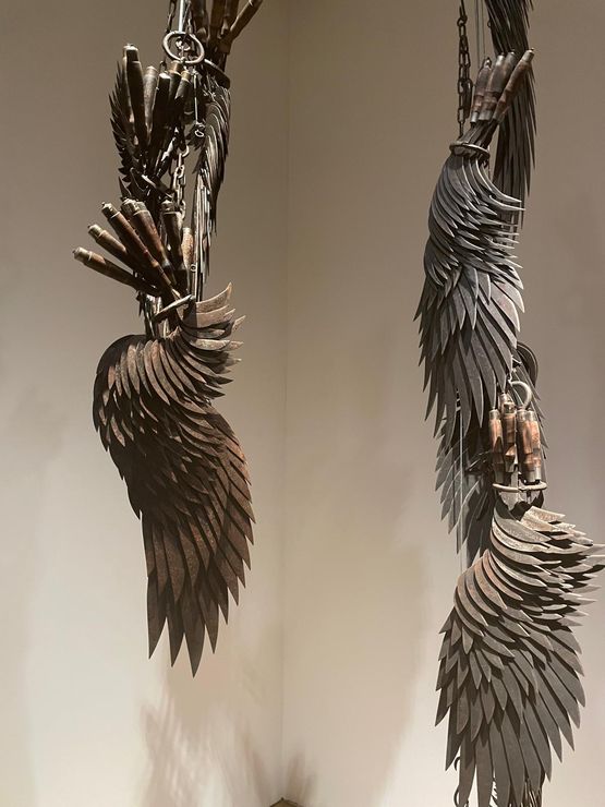 Wings Baanan Series - Baby Wings 2 4 5 6 7 Tender Left Wing Series Magdalena 1-7 by Alfredo  Isabel Aquilizan contemporary artwork Sculpture