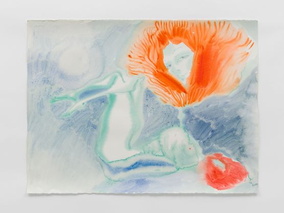 Blood Moon Metamorphosis by Sofia Mitsola contemporary artwork Works on Paper