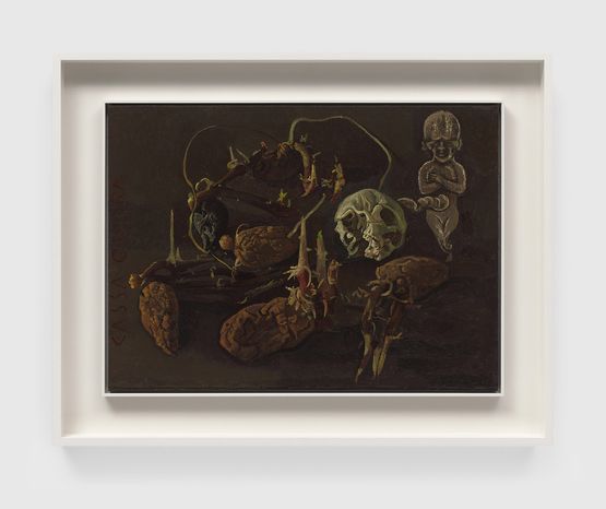 Transfiguration Cassa Oscura by Victor Man contemporary artwork Painting