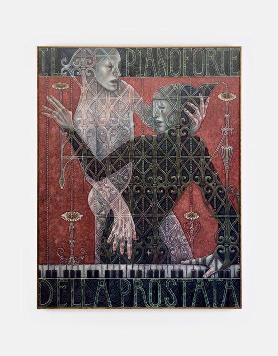 Poster for a musical Il Pianoforte della Prostata by Justin Fitzpatrick contemporary artwork Painting