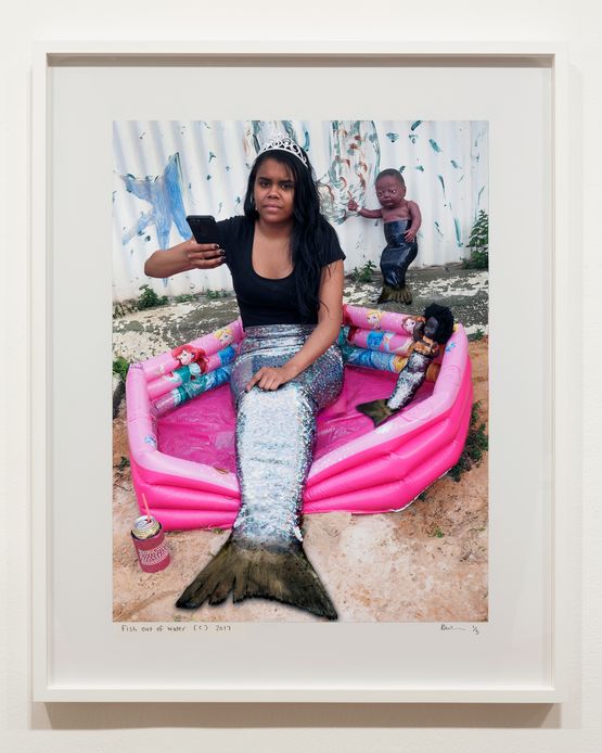 Fish out of water C by Destiny Deacon contemporary artwork Photography