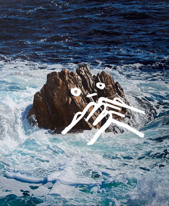 Choppy water by Abdul Abdullah contemporary artwork Painting