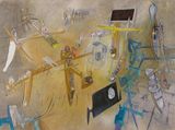 Les Temoins de lunivers by Roberto Matta contemporary artwork painting