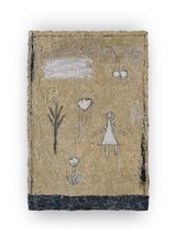 the tense of place-yard of memories by Jeon Jaeeun contemporary artwork mixed media painting