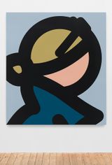 Dark glasses by Julian Opie contemporary artwork painting sculpture