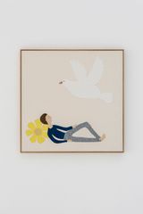 A bigger peace by Lucia Vergara contemporary artwork textile