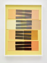 Handmade Interaction of Color 24 Rectangles Black Stripes by Vik Muniz contemporary artwork mixed media