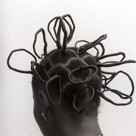 Untitled Pineapple by J.D. Okhai Ojeikere contemporary artwork Photography