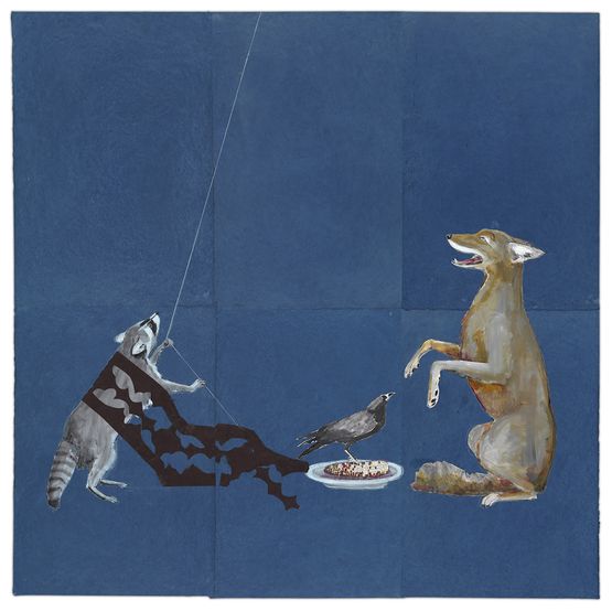 Spirit Dish by Julie Buffalohead contemporary artwork Works on Paper