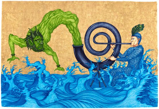 Invidia Magic Flute by Yao Jui-Chung contemporary artwork Painting