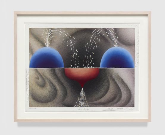 Mechanics of a breast pump by Loie Hollowell contemporary artwork Works on Paper