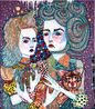 Wild Jelly Beans by Del Kathryn Barton contemporary artwork Painting