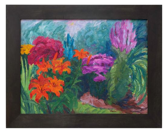 Sommergarten by Emil Nolde contemporary artwork Painting