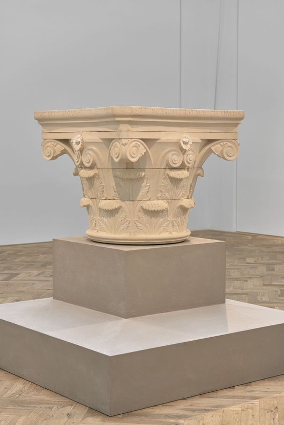 Capital by Ian Hamilton Finlay contemporary artwork Sculpture