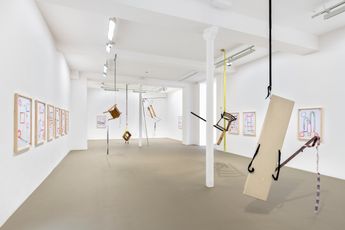Contemporary art exhibition Abraham Cruzvillegas La Senora de Las Nueces at Galerie Chantal Crousel Paris France