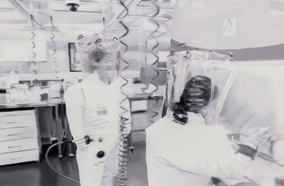 Favipiravir Series - Laboratory II by Alpin Arda Bagck contemporary artwork Painting