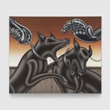 The Encounter by Nigel Howlett contemporary artwork painting