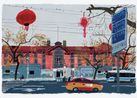 Peking Universitys Red Building by Wang Yuping contemporary artwork Works on Paper