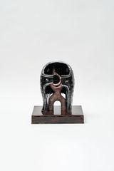 Helmet Head by Osang Gwon contemporary artwork sculpture print mixed media