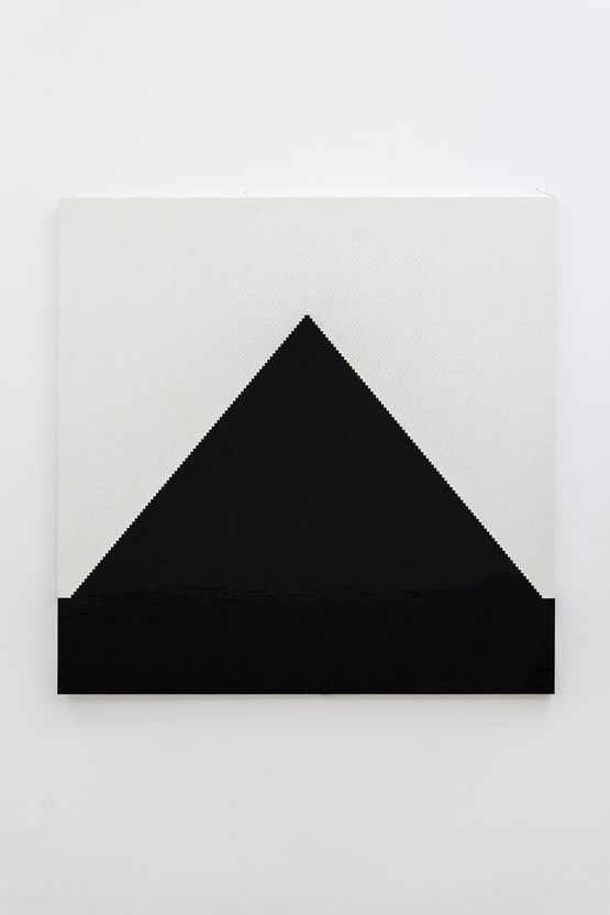 Black Pyramid on White by Michael Wilkinson contemporary artwork Sculpture