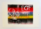 EGF Red Blue by Mike Cloud contemporary artwork painting print works on paper
