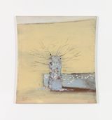 Tree and Wall by Merlin James contemporary artwork painting