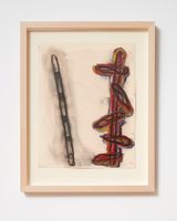 Ladder and Step Series 34 by Basil Beattie contemporary artwork painting