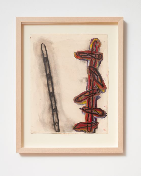 Ladder and Step Series 34 by Basil Beattie contemporary artwork Painting