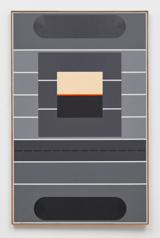 Composition au trait interrompu 21 juillet 79 by Leon Wuidar contemporary artwork Painting
