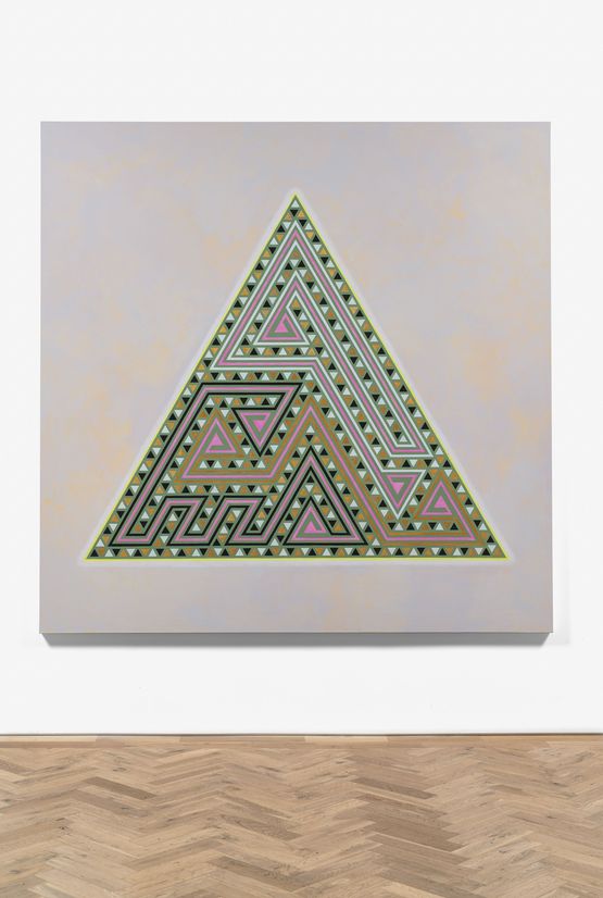 One True Temple of Three Two-headed Snakes OR The City and The City and The City by Charles Avery contemporary artwork Painting