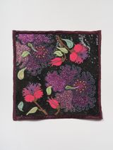 Purple Floral by Tina Girouard contemporary artwork textile