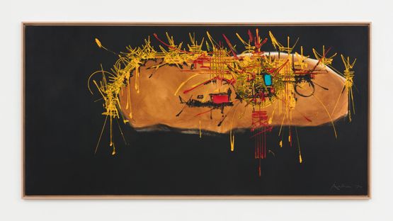 Hommage a Campra by Georges Mathieu contemporary artwork Painting