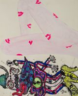 The Elegant Life of Mr. H by Key Hiraga contemporary artwork mixed media works on paper
