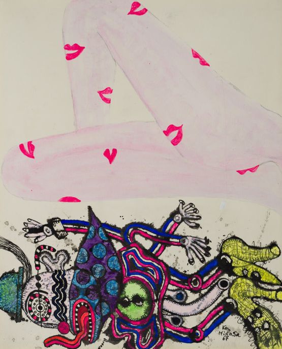 The Elegant Life of Mr. H by Key Hiraga contemporary artwork Works on Paper