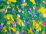 Summer Symphony Painted with Beethoven Symphony No.4 by Walasse Ting contemporary artwork painting