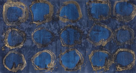 Blue Peacock by Wei Ligang contemporary artwork Painting
