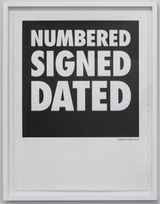 NUMBERED SIGNED DATED by Billy Apple contemporary artwork print