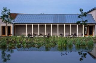 Hauser  Wirth contemporary art gallery in Somerset United Kingdom