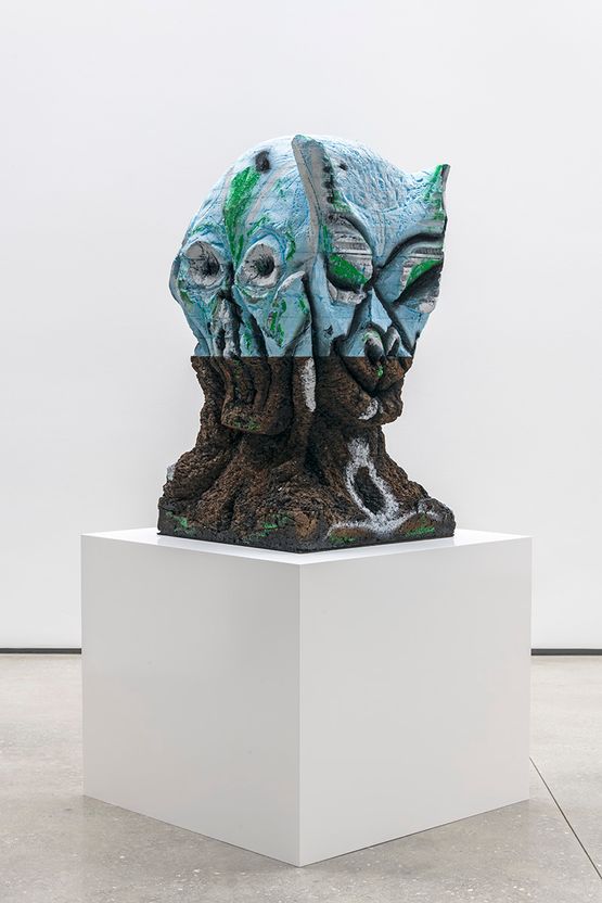 Four Nights of a Dreamer by Huma Bhabha contemporary artwork Sculpture